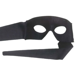 Pimpernel Black Eye Mask | Classic Bandit Costume Mask with Ties
