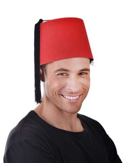 Fez Hat Red | Classic Costume Accessory with Tassel