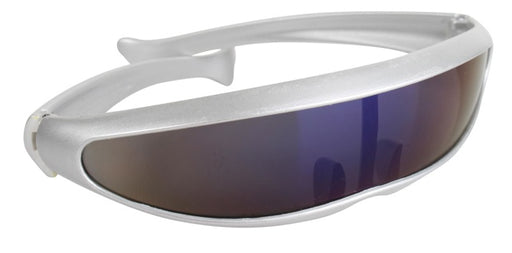 Cyclops Silver Sunglasses | Futuristic Costume Visor Shades