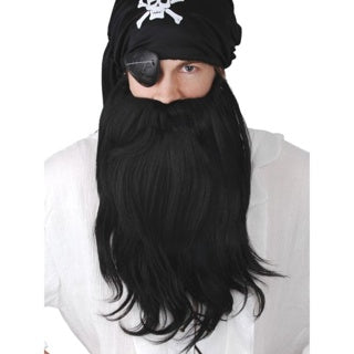 Pirate Beard and Moustache Black Jumbo Set