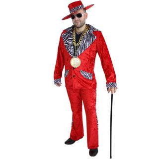 Pimp Costume Purple Suit Jacket, Pants & Hat Included