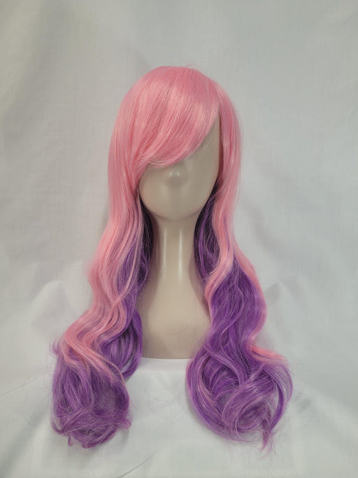 Pink & Purple Two Tone Heat Styleable Wig - The Costume Company