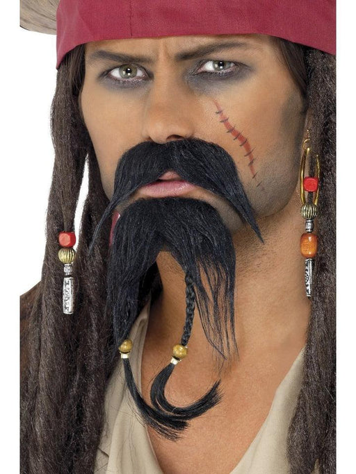 Pirate Beard and Moustache Set - Buy Online Only - The Costume Company