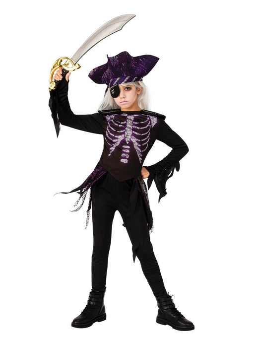 Ghost Ship Pirate Costume | Girls Skeleton Pirate | Book Week & Halloween