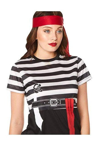 Women’s Pirate T-Shirt Costume | Easy Pirate Outfit | Party Ready Look