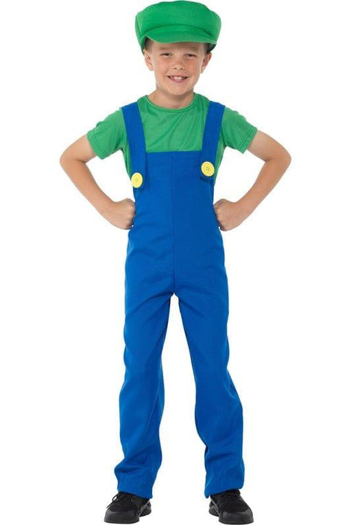 Plumber Luigi Inspired Classic Child Costume - The Costume Company