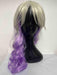 Purple & White Two Tone Heat Styleable Wig - The Costume Company