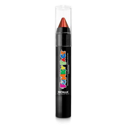 Red Metallic Face Paint Stick - The Costume Company