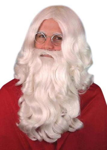 Santa Deluxe Wig and Beard Set - The Costume Company