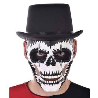 Skull Mask Black & White - The Costume Company