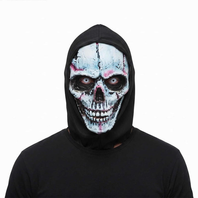 Adult wearing Skull Horror Mask