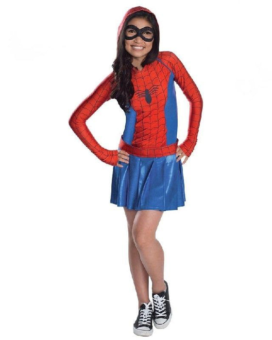 Spider-Girl Hoodie Dress Child - Buy Online Only - The Costume Company