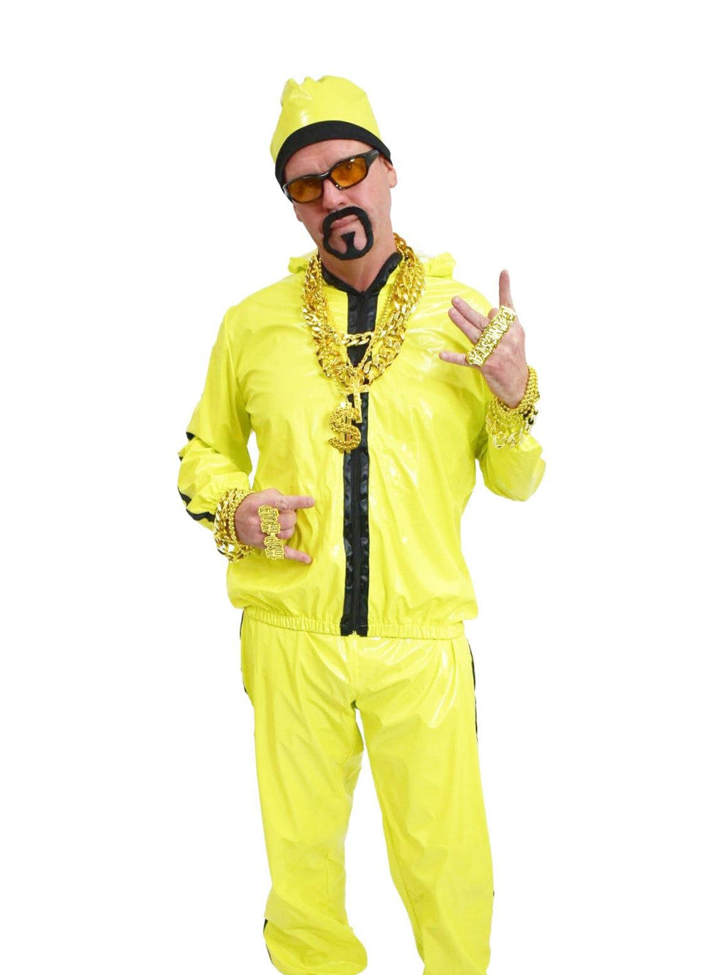 Ali G Style Costume Glasses Beard Necklace