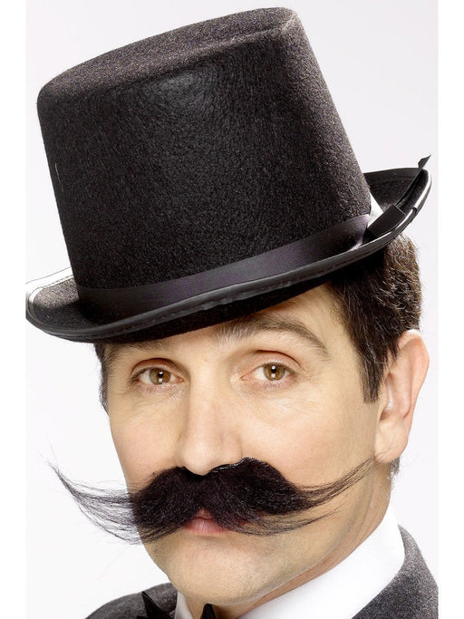 Cowboy Moustache Black | Self-Adhesive Fake Tash Costume Accessory