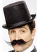 Cowboy Moustache Black | Self-Adhesive Fake Tash Costume Accessory