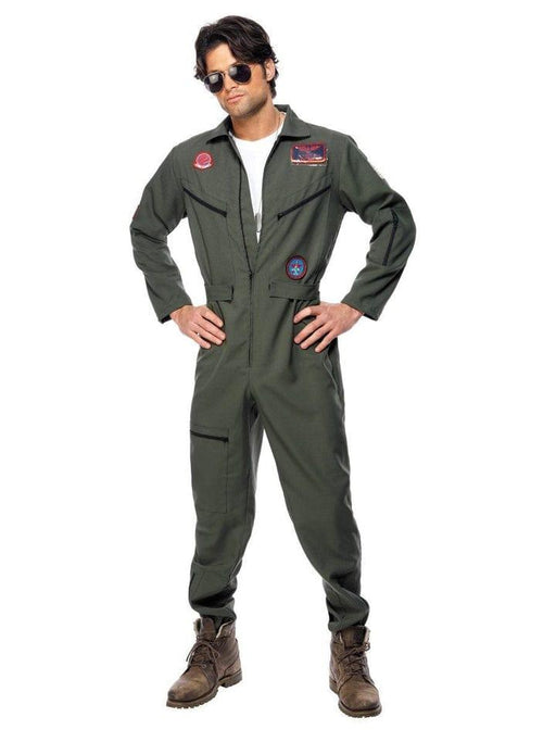 Top Gun Costume Including Glasses and Tags - The Costume Company