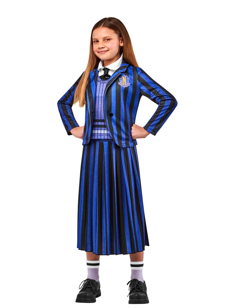 Deluxe Enid Nevermore Blue Costume Kids & Tweens