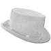 White Velvet Top Hat - The Costume Company