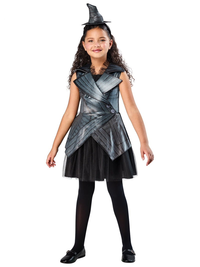 Elphaba Wicked Kids Costume | Deluxe Dress & Witch Hat Headband