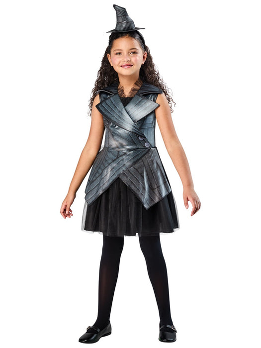 Elphaba Wicked Kids Costume | Deluxe Dress & Witch Hat Headband