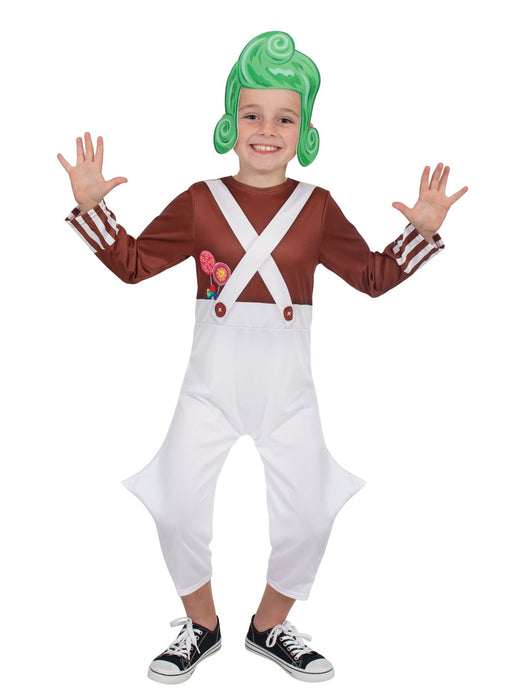 Oompa Loompa Kids Costume | Willy Wonka Factory Worker Outfit