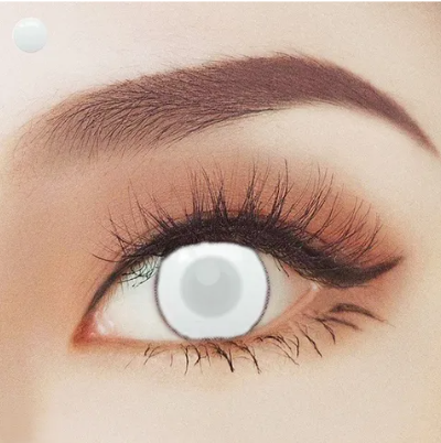 Blind White 1 Year Contact Lenses | Buy Online - The Costume Company | Australian & Family Owned 