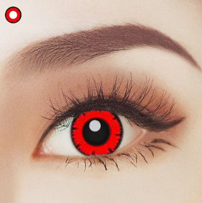 Dead Red 1 Year Contact Lenses | Buy Online - The Costume Company | Australian & Family Owned 