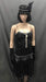 1920s Dress - Long Black Beaded Sexy Cocktail - Hire - The Costume Company | Fancy Dress Costumes Hire and Purchase Brisbane and Australia