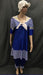 1920s Simmers Royal Blue and White Stripe with Swim Cap - Hire - The Costume Company | Fancy Dress Costumes Hire and Purchase Brisbane and Australia