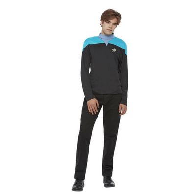 Star Trek Voyager Sciences Uniform Shirt | Buy Online - The Costume Company | Australian & Family Owned  