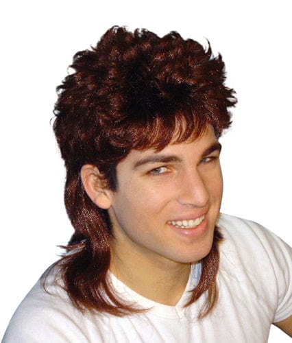 Mullet Brown 80s Wig - Buy Online - The Costume Company | Australian & Family Owned