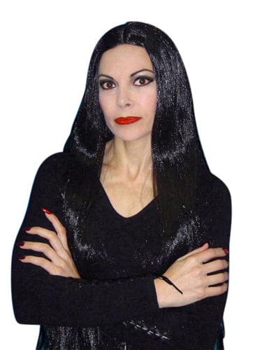 Long Black Morticia Style Wig - Buy Online - The Costume Company | Australian & Family Owned 