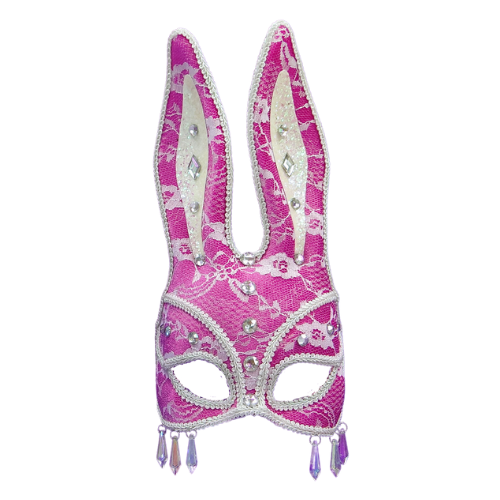 Burning Man Pink Bunny Mask | Buy Online - The Costume Company | Australian & Family Owned 