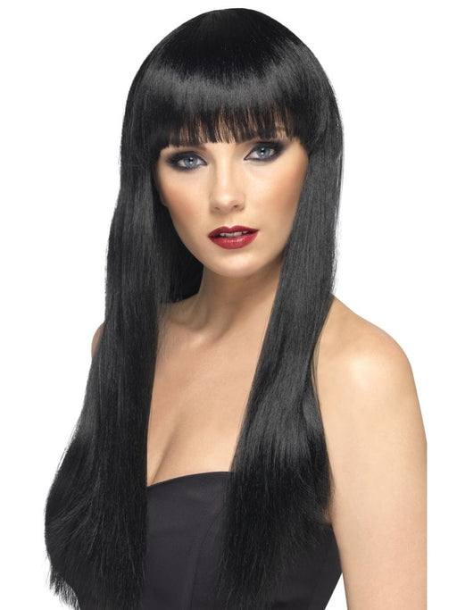 Long Black Beauty Wig | Buy Online - The Costume Company | Australian & Family Owned 