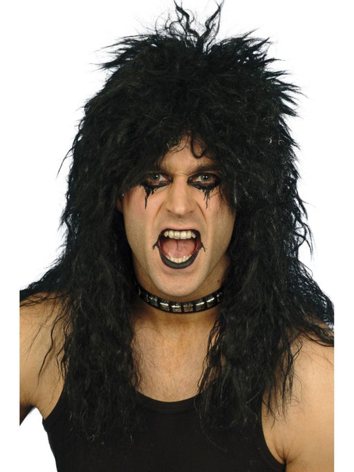 Hard Rocker Black Wig | Buy Online - The Costume Company | Australian & Family Owned 