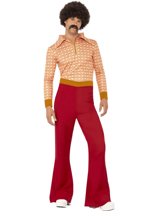 Men's Shiny 70s Disco Short Sleeve Tops Sparkle Sequins Dot Performance  Costume Clubwear