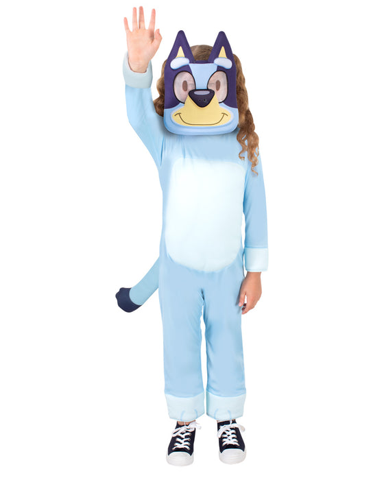 Bluey Hoodie with 3D Ears, Zip Up Hoodie, Dress Up Costume Hoodie for  Boys, Official Merch, Blue