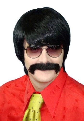 Mod Black 70s Style Wig -Buy Online - The Costume Company | Australian & Family Owned