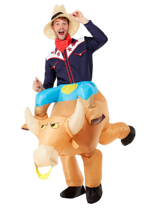 Inflatalbe Bull Rider Costume - Buy Online Only