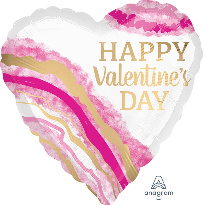 Jumbo Happy Valentine's Day Watercolor Geode P32 | Buy Online - The Costume Company | Australian & Family Owned