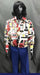 60-70s Mens Disco Costume - Aztec Shirt with Blue Flares - Hire - The Costume Company | Fancy Dress Costumes Hire and Purchase Brisbane and Australia