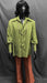 60-70s Mens Disco Costume - Green Stripe Shirt with Brown Flares - Hire - The Costume Company | Fancy Dress Costumes Hire and Purchase Brisbane and Australia