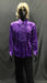 60-70s Mens Disco Costume - Purple Ruffled Shirt with Black Flares - Hire - The Costume Company | Fancy Dress Costumes Hire and Purchase Brisbane and Australia