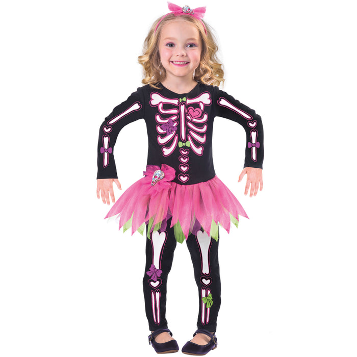 Costume Fancy Bones Skeleton Girls