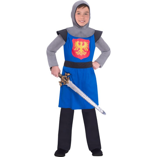 Medieval Knight Blue Boys Costume