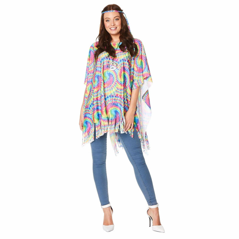 70's Tie Dye Poncho