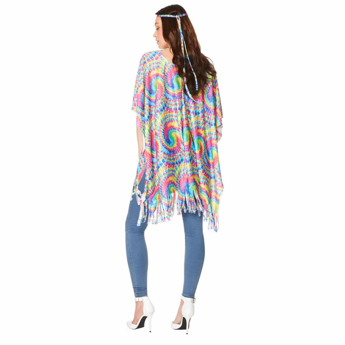 70's Tie Dye Poncho | Buy Online - The Costume Company | Australian & Family Owned  