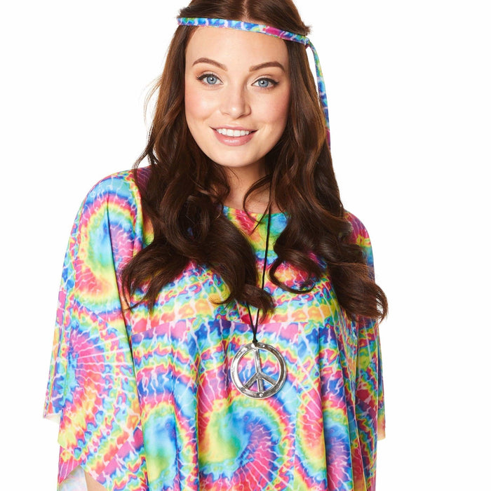 70's Tie Dye Poncho | Buy Online - The Costume Company | Australian & Family Owned  