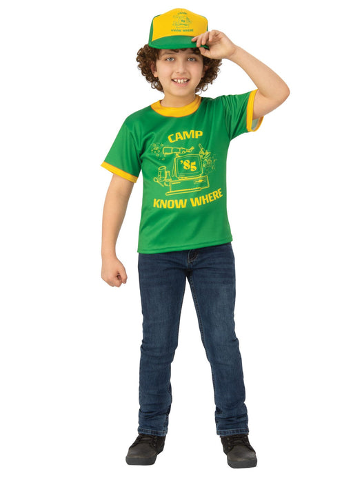 Dustin Camp Know Where Stranger Things Child T-Shirt - Buy Online Only