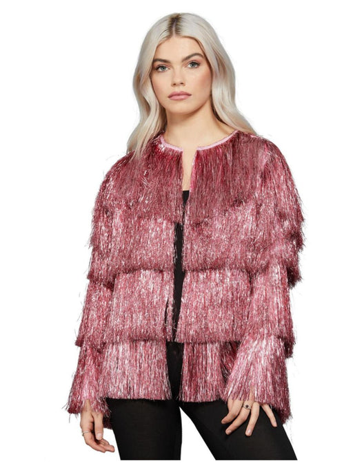 Pink Tinsel Jacket |  Buy Online - The Costume Company | Australian & Family Owned 